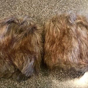 2 Pair Fur Boot Cuffs